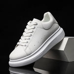 Men's Sneaker Leather Low Top Lace Up White