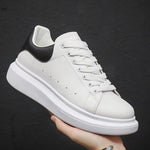 Men's Sneaker Leather Low Top Lace Up White