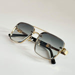 Milan Aviator-Sonnenbrille mit eckigen Gläsern