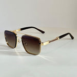 Milan Aviator-Sonnenbrille mit eckigen Gläsern