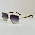 Milan Aviator-Sonnenbrille mit eckigen Gläsern