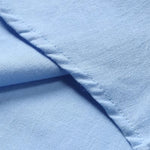 Short Sleeve Linen Polo Shirt Men Linen Horn Button Chest Pocket Relaxed Fit