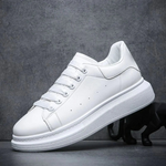 Men's Sneaker Leather Low Top Lace Up White