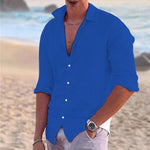 Everett | Cotton Linen Button-Front Casual Shirt for Men