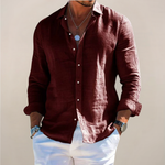 Harrison | Linen Button-Front Casual Shirt for Men