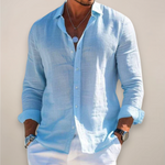 Harrison | Linen Button-Front Casual Shirt for Men