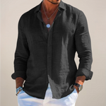 Harrison | Linen Button-Front Casual Shirt for Men