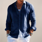 Harrison | Linen Button-Front Casual Shirt for Men