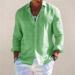 Harrison | Linen Button-Front Casual Shirt for Men
