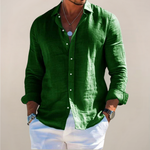 Harrison | Linen Button-Front Casual Shirt for Men