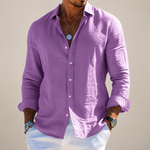 Harrison | Linen Button-Front Casual Shirt for Men