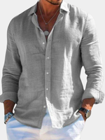 Harrison | Linen Button-Front Casual Shirt for Men