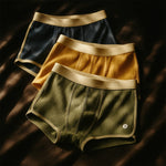 Men's Organic Cotton Boxer Briefs – Ribbed Comfort 3 Pack