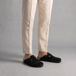 Owen | Suede Clogs with Adjustable Buckle Comfort Loafers