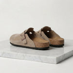 Owen | Suede Clogs with Adjustable Buckle Comfort Loafers